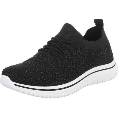 Ital-Design Sneakers Low für Damen in Schwarz Ital-Design Sneakers Low für Damen in Schwarz