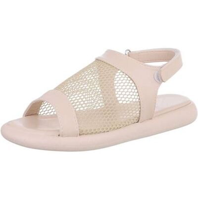 Ital-Design Riemchensandalen für Damen in Beige Ital-Design Riemchensandalen für Damen in Beige