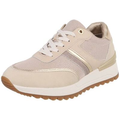 Ital-Design Sneakers Low für Damen in Beige und Gold Ital-Design Sneakers Low für Damen in Beige und Gold