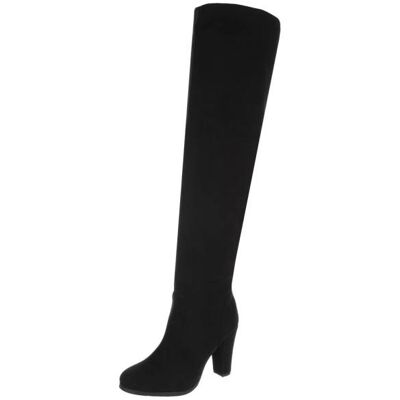Ital-Design Overknees für Damen in Schwarz Ital-Design Overknees für Damen in Schwarz
