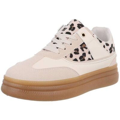 Ital-Design Sneakers Low für Damen in Beige Ital-Design Sneakers Low für Damen in Beige