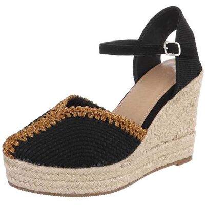 Ital-Design Plateaupumps für Damen in Schwarz Ital-Design Plateaupumps für Damen in Schwarz