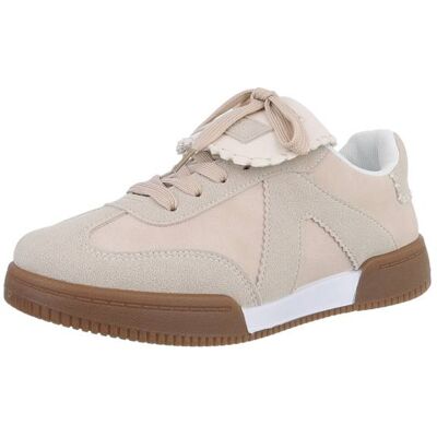 Ital-Design Sneakers Low für Damen in Beige Ital-Design Sneakers Low für Damen in Beige