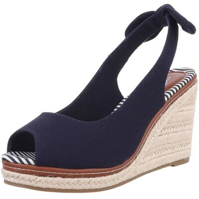 Ital-Design High Heel Peeptoes für Damen in Dunkelblau Ital-Design High Heel Peeptoes für Damen in Dunkelblau