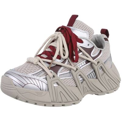 Ital-Design Sneakers Low für Damen in Silber Ital-Design Sneakers Low für Damen in Silber