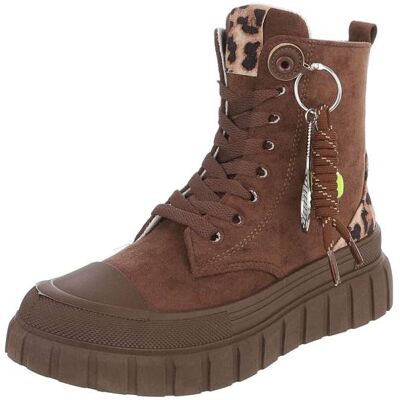 Ital-Design Sneakers High für Damen in Braun Ital-Design Sneakers High für Damen in Braun