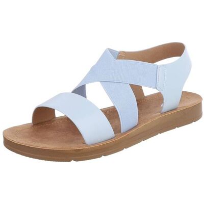 Ital-Design Riemchensandalen für Damen in Hellblau Ital-Design Riemchensandalen für Damen in Hellblau