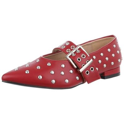 Ital-Design Schnür- & Riemchenpumps für Damen in Weinrot Ital-Design Schnür- & Riemchenpumps für Damen in Weinrot