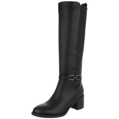 Ital-Design Klassische Stiefel für Damen in Schwarz Ital-Design Klassische Stiefel für Damen in Schwarz