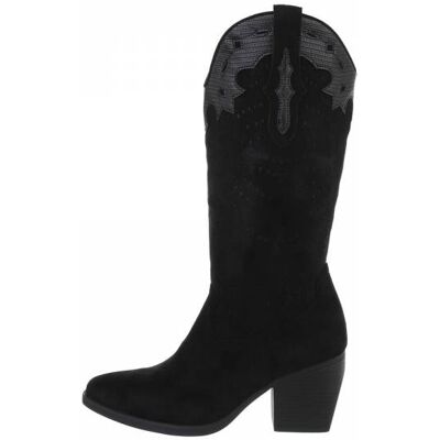 Ital-Design Western- & Bikerstiefel für Damen in Schwarz Ital-Design Western- & Bikerstiefel für Damen in Schwarz