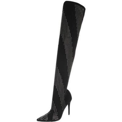 Ital-Design Overknees für Damen in Schwarz Ital-Design Overknees für Damen in Schwarz