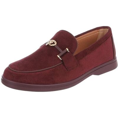 Ital-Design Slipper für Damen in Weinrot Ital-Design Slipper für Damen in Weinrot