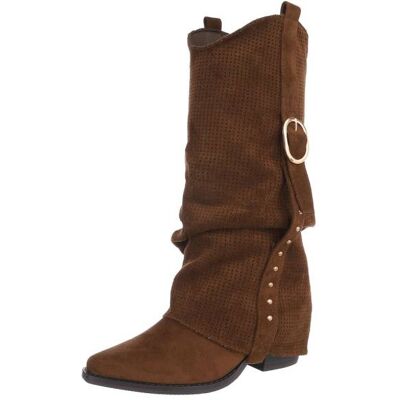 Ital-Design Western- & Bikerstiefel für Damen in Braun Ital-Design Western- & Bikerstiefel für Damen in Braun