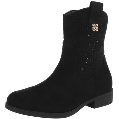 Ital-Design Sommerstiefel für Damen in Schwarz Ital-Design Sommerstiefel für Damen in Schwarz