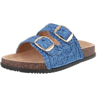 Ital-Design Pantoletten für Damen in Blau Ital-Design Pantoletten für Damen in Blau