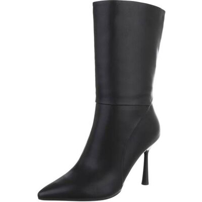 Ital-Design High-Heel Stiefel für Damen in Schwarz Ital-Design High-Heel Stiefel für Damen in Schwarz