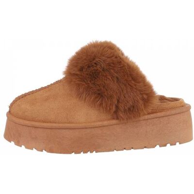 Ital-Design Hausschuhe für Damen in Camel Ital-Design Hausschuhe für Damen in Camel