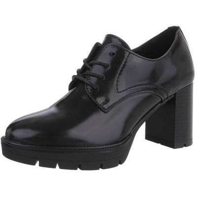 Ital-Design Schnür- & Riemchenpumps für Damen in Schwarz Ital-Design Schnür- & Riemchenpumps für Damen in Schwarz