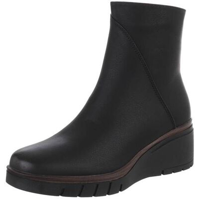 Ital-Design Keilstiefeletten für Damen in Schwarz Ital-Design Keilstiefeletten für Damen in Schwarz