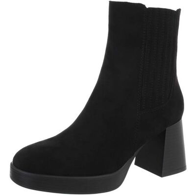 Ital-Design High-Heel Stiefeletten für Damen in Schwarz Ital-Design High-Heel Stiefeletten für Damen in Schwarz