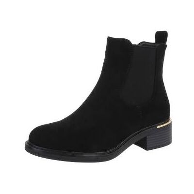 Ital-Design Klassische Stiefeletten für Damen in Schwarz Ital-Design Klassische Stiefeletten für Damen in Schwarz