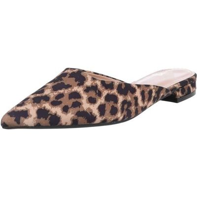 Ital-Design Pantoletten für Damen in Braun und Beige Ital-Design Pantoletten für Damen in Braun und Beige
