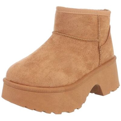 Ital-Design Snowboots für Damen in Camel Ital-Design Snowboots für Damen in Camel