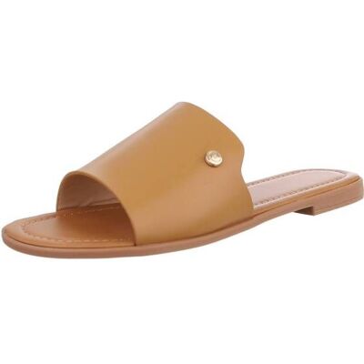 Ital-Design Pantoletten für Damen in Camel Ital-Design Pantoletten für Damen in Camel