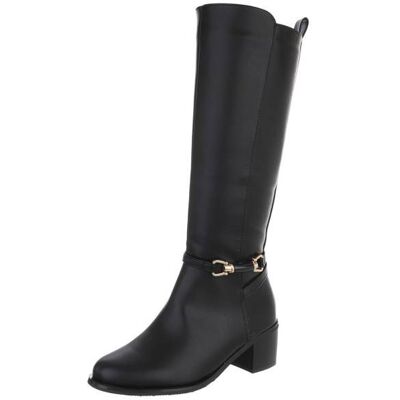 Ital-Design Klassische Stiefel für Damen in Schwarz Ital-Design Klassische Stiefel für Damen in Schwarz