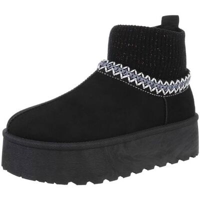 Ital-Design Snowboots für Damen in Schwarz Ital-Design Snowboots für Damen in Schwarz
