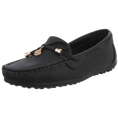 Ital-Design Slipper für Damen in Schwarz Ital-Design Slipper für Damen in Schwarz