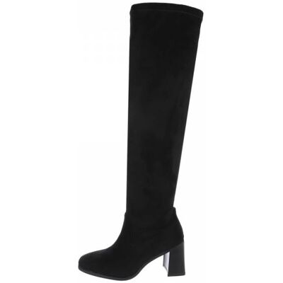 Ital-Design Overknees für Damen in Schwarz Ital-Design Overknees für Damen in Schwarz