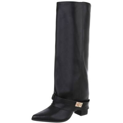 Ital-Design High-Heel Stiefel für Damen in Schwarz Ital-Design High-Heel Stiefel für Damen in Schwarz