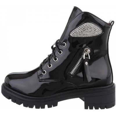 Ital-Design Stiefeletten für Kinder in Schwarz Ital-Design Stiefeletten für Kinder in Schwarz