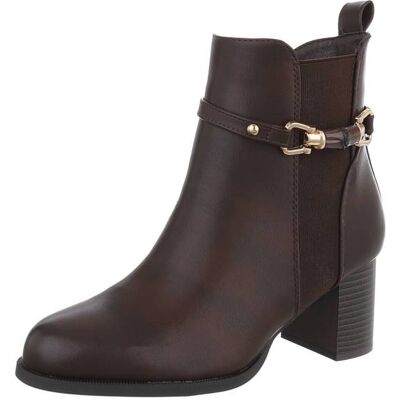 Ital-Design Klassische Stiefeletten für Damen in Braun Ital-Design Klassische Stiefeletten für Damen in Braun