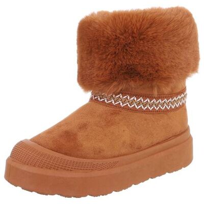 Ital-Design Snowboots für Damen in Camel Ital-Design Snowboots für Damen in Camel