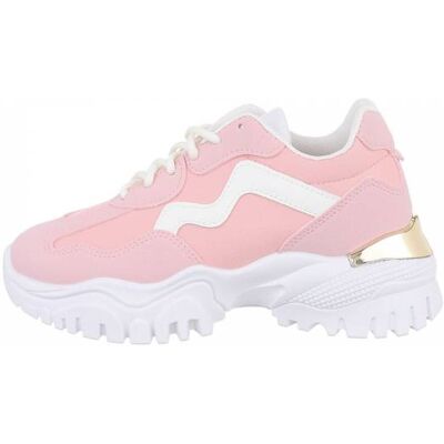 Ital-Design Sneakers Low für Damen in Rosa Ital-Design Sneakers Low für Damen in Rosa