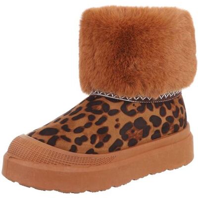 Ital-Design Snowboots für Damen in Leo Ital-Design Snowboots für Damen in Leo