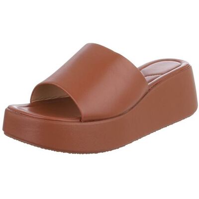 Ital-Design Plateausandaletten für Damen in Camel Ital-Design Plateausandaletten für Damen in Camel