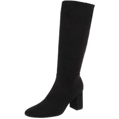 Ital-Design High-Heel Stiefel für Damen in Schwarz Ital-Design High-Heel Stiefel für Damen in Schwarz