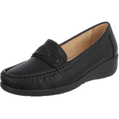 Ital-Design Slipper für Damen in Schwarz Ital-Design Slipper für Damen in Schwarz