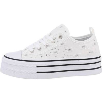 Ital-Design Sneakers Low für Damen in Weiß Ital-Design Sneakers Low für Damen in Weiß