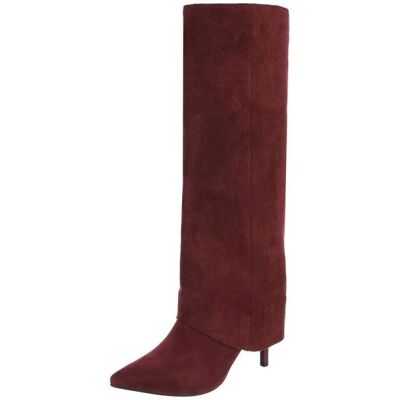 Ital-Design High-Heel Stiefel für Damen in Weinrot Ital-Design High-Heel Stiefel für Damen in Weinrot