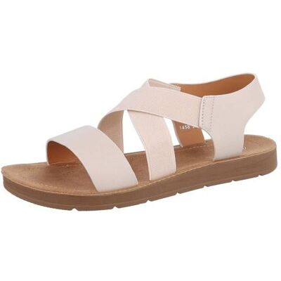 Ital-Design Riemchensandalen für Damen in Beige Ital-Design Riemchensandalen für Damen in Beige