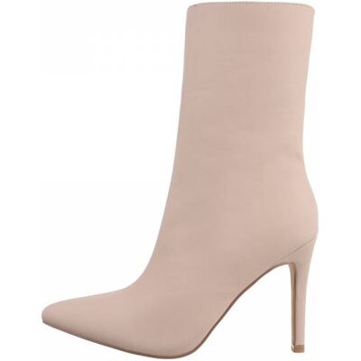 Ital-Design High-Heel Stiefeletten für Damen in Beige Ital-Design High-Heel Stiefeletten für Damen in Beige