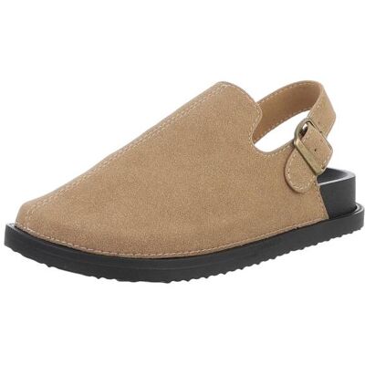 Ital-Design Riemchensandalen für Damen in Hellbraun Ital-Design Riemchensandalen für Damen in Hellbraun