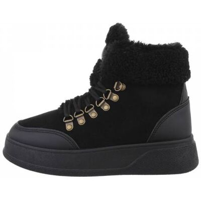 Ital-Design Sneakers High für Damen in Schwarz Ital-Design Sneakers High für Damen in Schwarz