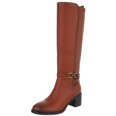 Ital-Design Klassische Stiefel für Damen in Camel Ital-Design Klassische Stiefel für Damen in Camel