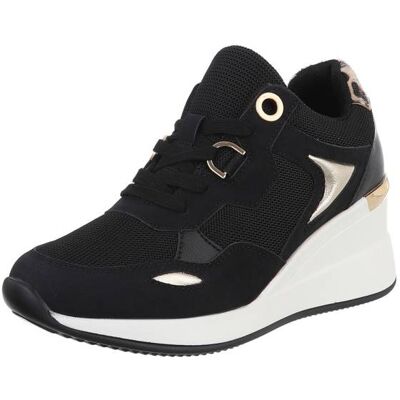 Ital-Design Sneakers Low für Damen in Schwarz und Weiß Ital-Design Sneakers Low für Damen in Schwarz und Weiß