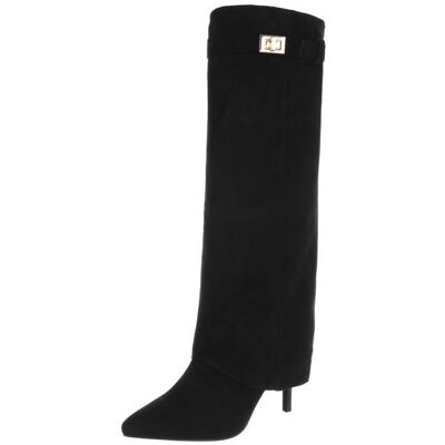 Ital-Design High-Heel Stiefel für Damen in Schwarz Ital-Design High-Heel Stiefel für Damen in Schwarz